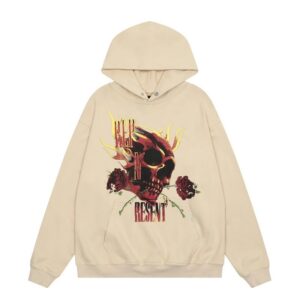represent skull and roses hoodie multicolor