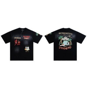 amiri graphic print vintage t shirt multi