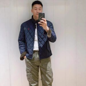 ralph lauren corduroy quilted jacket multi