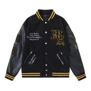 amiri lion varsity jacket multi
