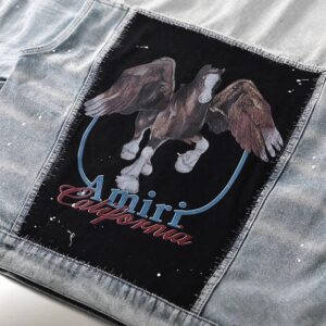 amiri pegasus denim jacket blue