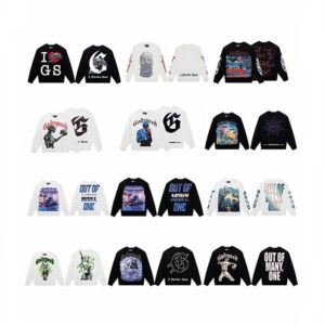 godspeed skull geometric sweatshirt black