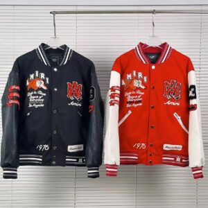 amiri varsity jacket tiger embroidery multi