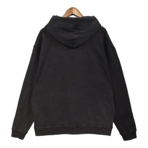 represent shark washed hoodie black