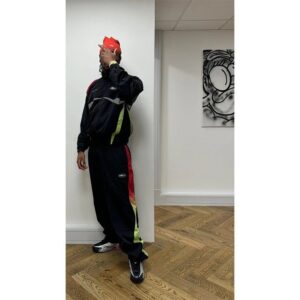 devilbrand embroidered tracksuit black