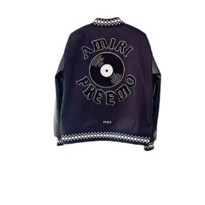 amiri varsity jacket black