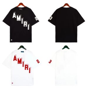 amiri logo graphic tee multicolor