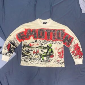 mixed&emotion alien graffiti sweatshirt multicolor