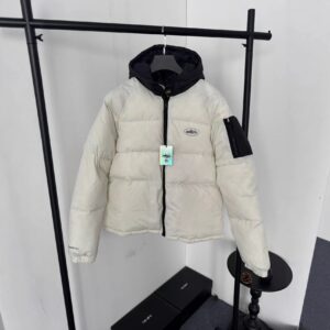 evil island logo puffer jacket multi