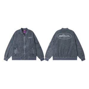 dark denim jacket set adwysd