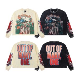 god&speed skull letter tee multicolor