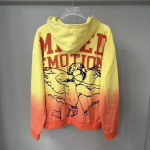 mixed emotion gradient hoodie yellow/orange