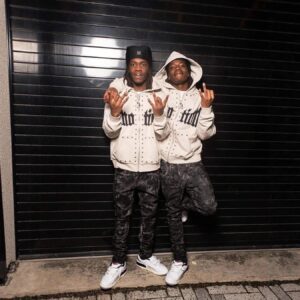 mixed&emotion beaded hoodie grey