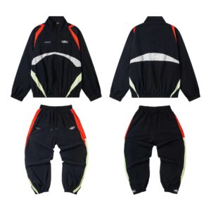 devilbrand embroidered tracksuit black