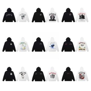 godspeed skull hoodie in black and white