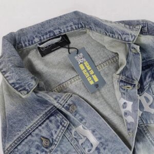 god speed embroidered denim jacket multi