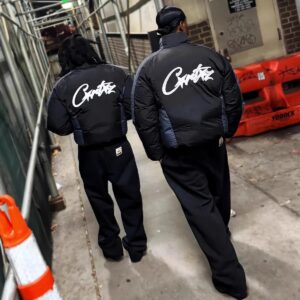 corteiz colorblock puffer jacket