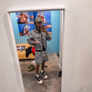 saint embroidered track set multicolor