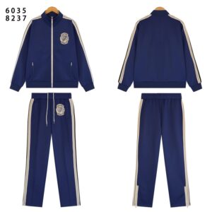 saint terry embroidery jacket set multicolor