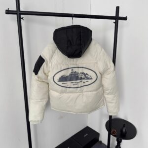 evil island logo puffer jacket multi