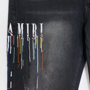 amiri multicolor paint drip jeans