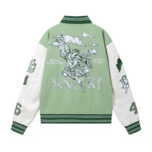 amiri embroidered varsity jacket multicolor