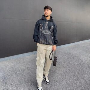 represent doberman vintage hoodie grey