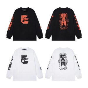 erd graphic washed long sleeve tee multicolor