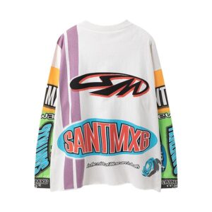 saint graffiti long sleeve tee multicolor