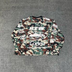 corteiz camo print long sleeve t shirts