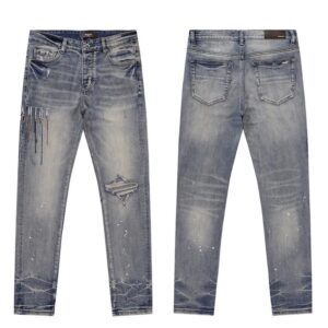 amiri multicolor paint drip jeans