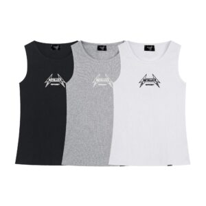 represent embroidered knit vest multicolor