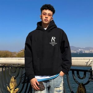 represent logo hoodie black
