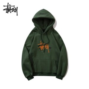 stussy embroidered hoodie multicolor