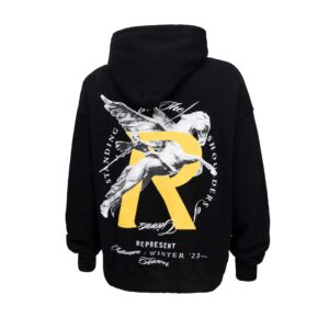 represent pegasus hoodie black