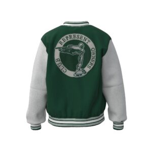 represent embroidered varsity jacket multicolor