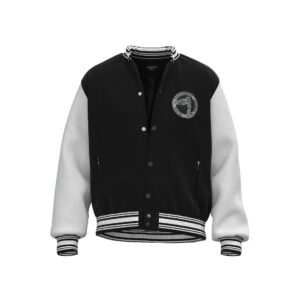represent embroidered varsity jacket multicolor