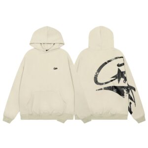 corteiz ivory hoodie set