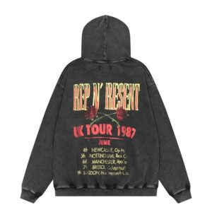represent skull and roses hoodie multicolor