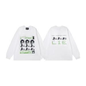 erd graphic washed long sleeve tee multi