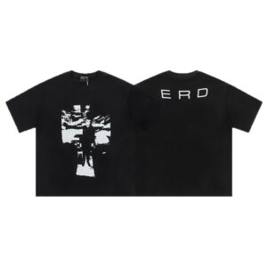erd geometric graphic t shirt black
