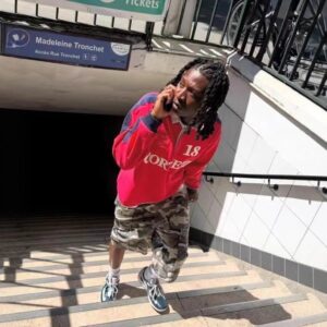 corteiz red collared long sleeve tee