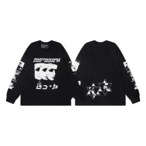 erd graphic washed long sleeve tee multi