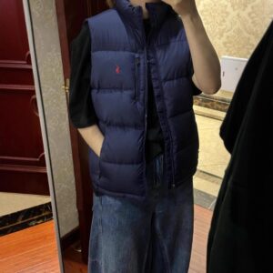 ralph lauren puffer vest black/navy/gray