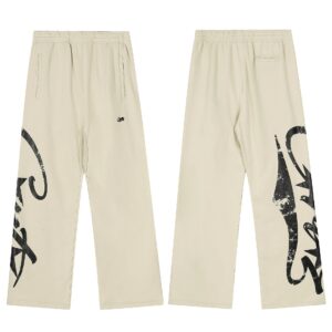 corteiz ivory hoodie set