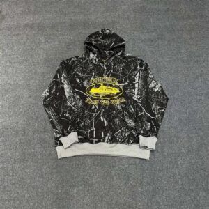 corteiz graphic hoodie set multi