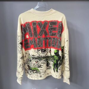 mixed&emotion alien graffiti sweatshirt multicolor
