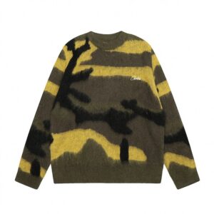 evil island mohair camouflage sweater multicolor