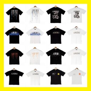 amiri paint camo tee multicolor