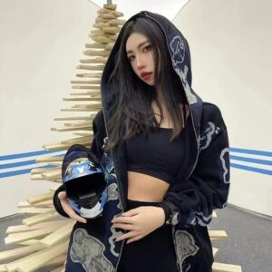 travis scott skeleton hoodie black